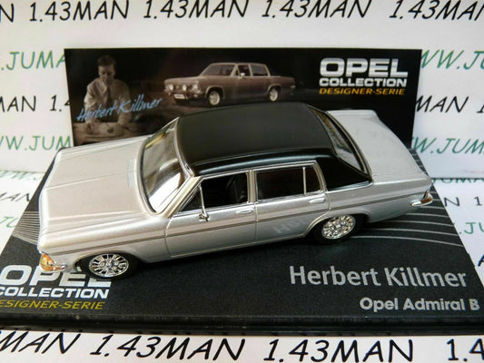OPE137 1/43 IXO designer serie OPEL collection : ADMIRAL B H.Killmer silver