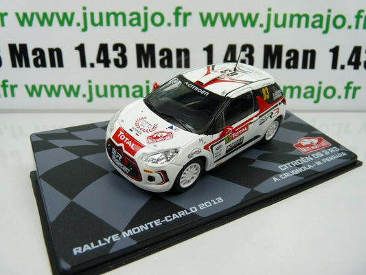 RMIT27 1/43 IXO Rallye Monte Carlo : CITROËN DS 3 R3 2013 Crugnola #83