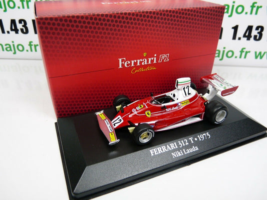 F1F6Z voiture atlas 1/43 F1 Ferrari Formule 1 champion : 312 T 1975 NIKI LAUDA
