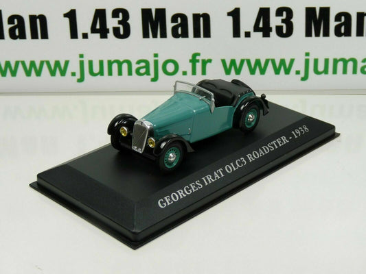 AUT34Z Voiture 1/43 IXO altaya Voitures d'autrefois Georges Irat OLC3 Roadster