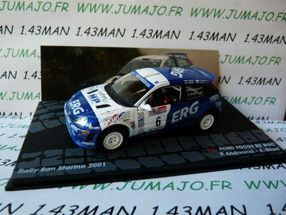 RIT30 voiture 1/43 IXO Altaya Rallye FORD Focus RS WRC San Marino 2001 Andreucci