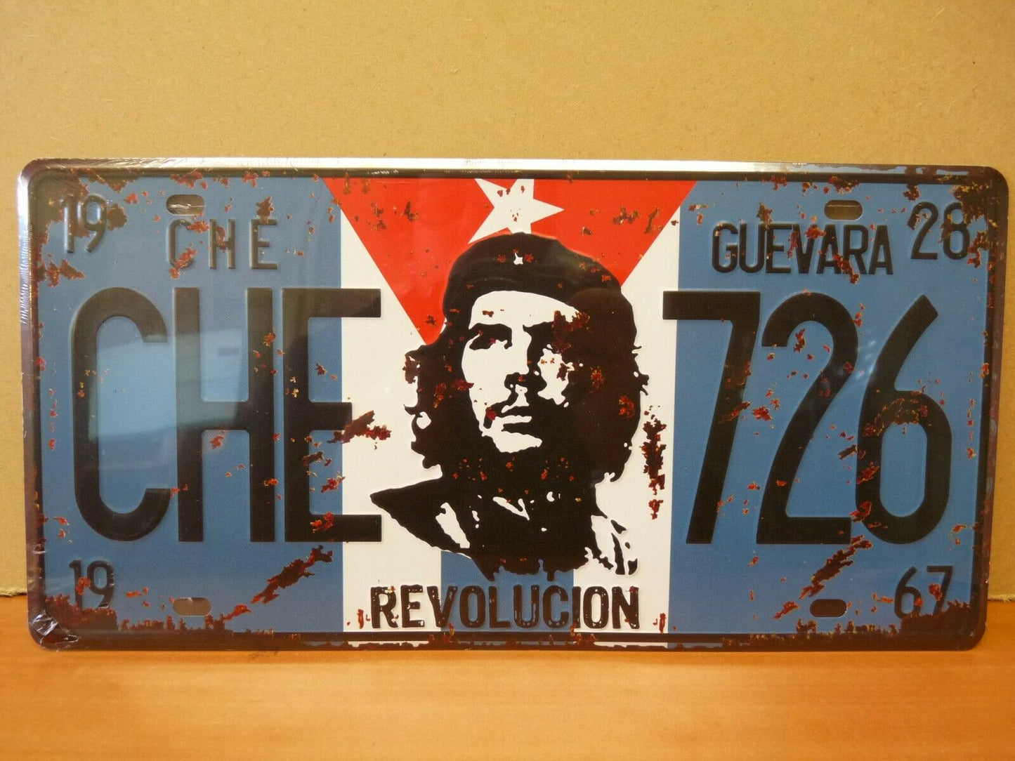 PA41 PLAQUES TOLEE 15 X 30 cm : CHE Guevara 726 avec Relief