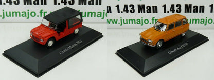 LOT 2 Voiture 1/43 SALVAT Autos Inolvidables : Citroën Méhari AMI 8 ARG26/32