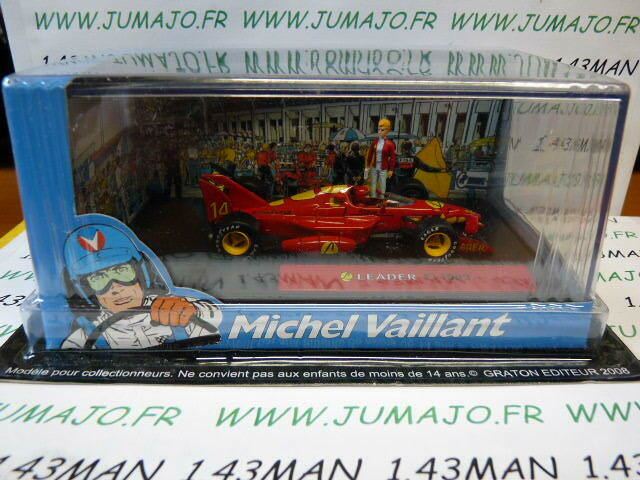 MV22 voiture altaya IXO 1/43 diorama BD MICHEL VAILLANT n°22 LEADER F1 1993