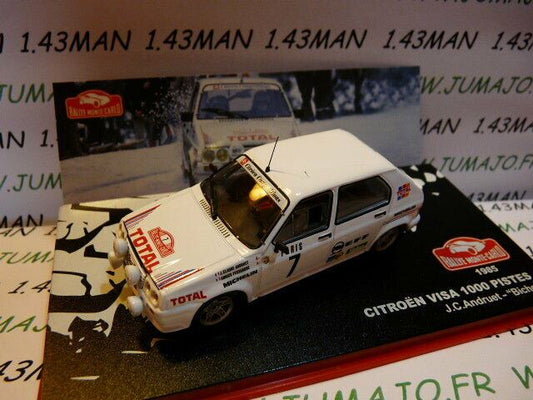 RMC12 voiture 1/43 IXO altaya Rallye Monte Carlo : Citroën Visa 1000 pistes 1985