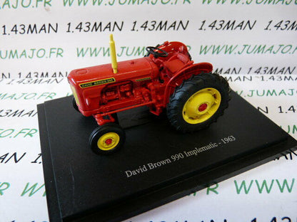 TR74 Tracteur 1/43 universal Hobbies  : David brown 990 Implematic