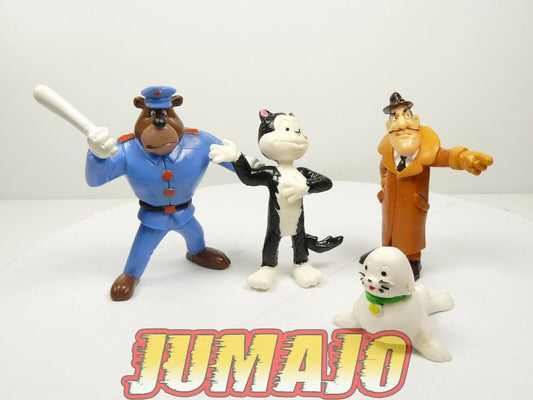 lot 4 figurines PVC Yolanda déssins animés années 80 BIBIFOC PIF et HERCULE 1989