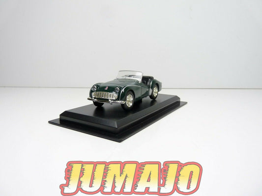 AME2 VOITURE 1/43 AMERCOM : Triumph TR3 Roadster - 1955 Blister abimé