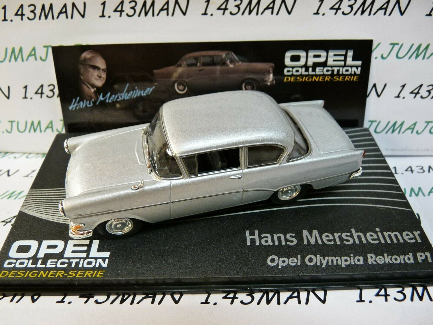 OPE123 voiture 1/43 IXO eagle moss OPEL collection Olypia Rekord P1 H.Mersheimer