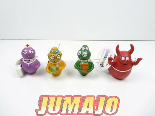 FIG20 lot 4 figurines PVC PLASTOY : BARBAPAPA : Barbidur, Barbotine, Barbalala..