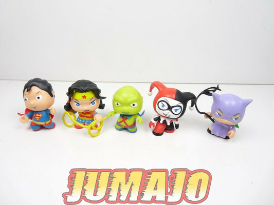 FIGZ3 lot 5 figurines PVC BABY super heroes :  Superman wonder woman joker 5cm