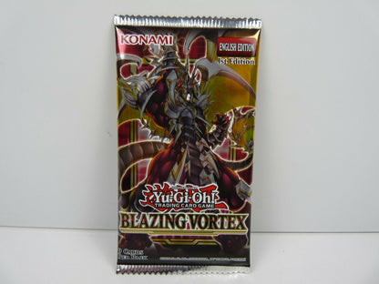 YU-GI-OH lot 3 x booster pack scellé Blazing Vortex 1st edition English 9 cards