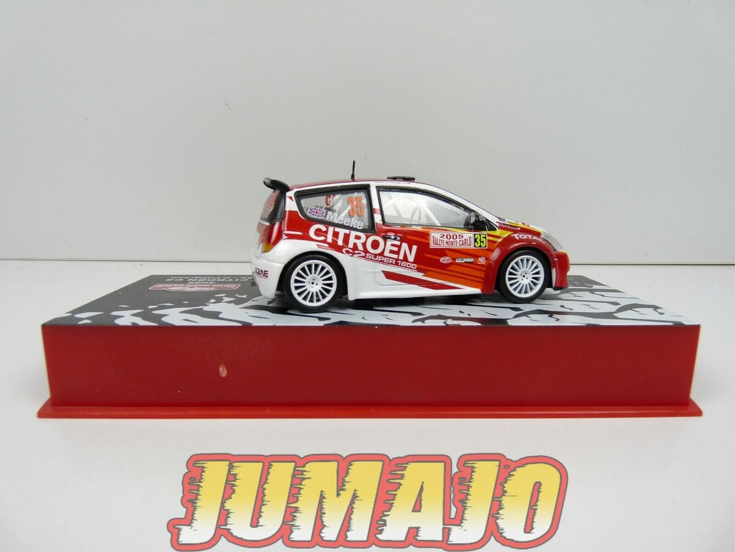 RMC6 1/43 IXO Altaya Rallye Monte Carlo : Citroen C2 Meeke Patterson 2005 #35