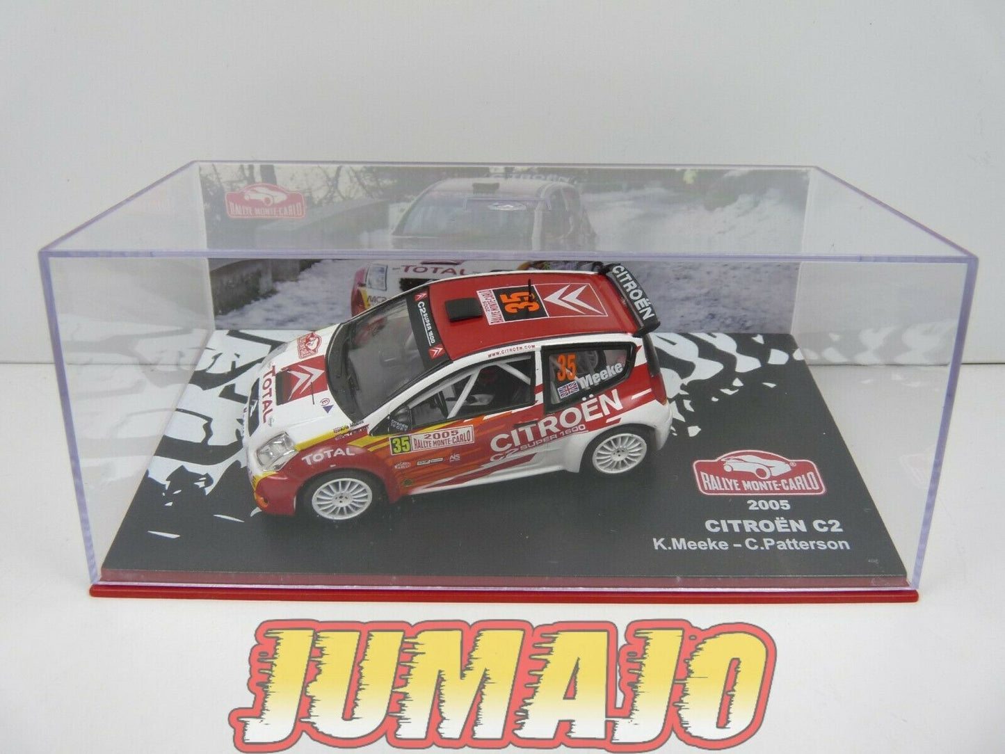 RMC6 1/43 IXO Altaya Rallye Monte Carlo : Citroen C2 Meeke Patterson 2005 #35