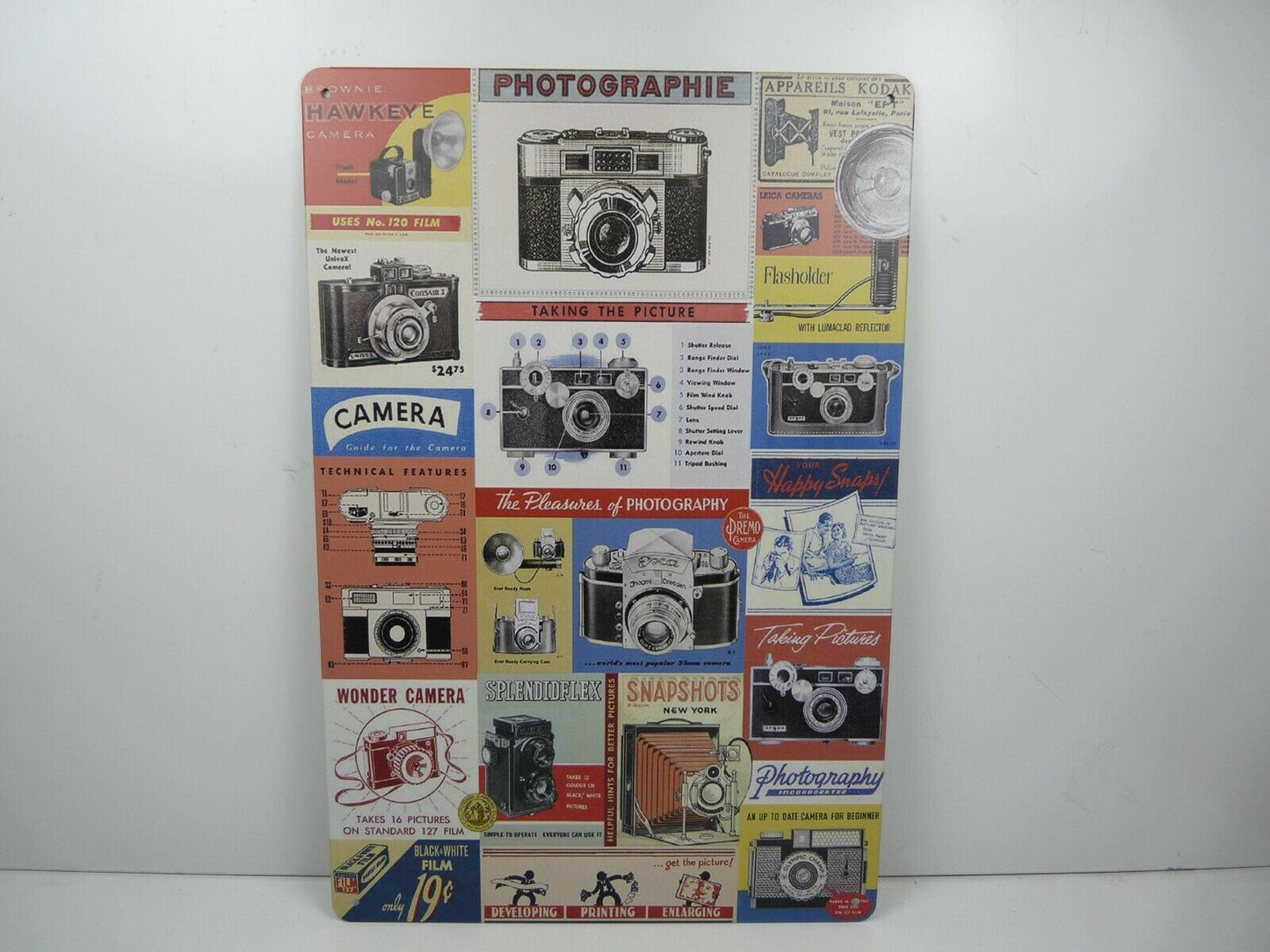 PA50 PLAQUES TOLEE vintage 20 X 30 cm : Pubs Appareil PHOTO Camera