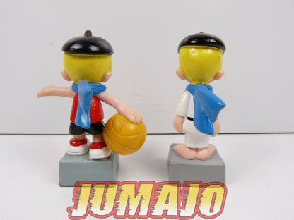 FIG10b 2 figurines PVC GB BENOIT BRISEFER Judo + Basket muco sportivo