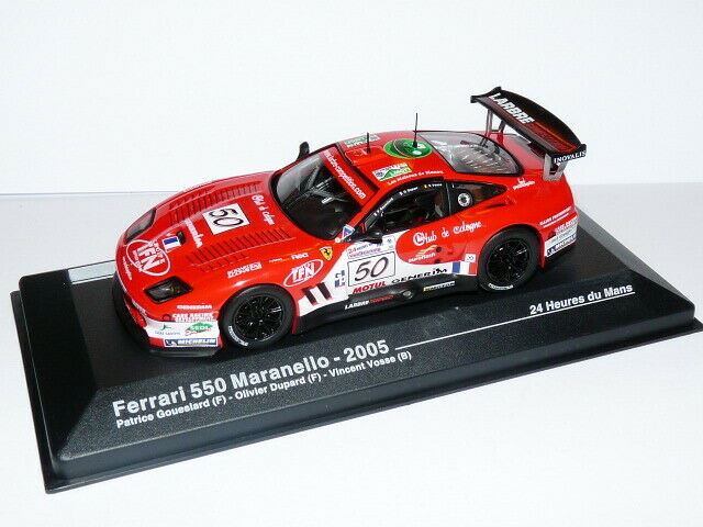 MS6 voiture 1/43 IXO 24 Heures Le Mans FERRARI 550 Maranello 2005 #50 Goueslard