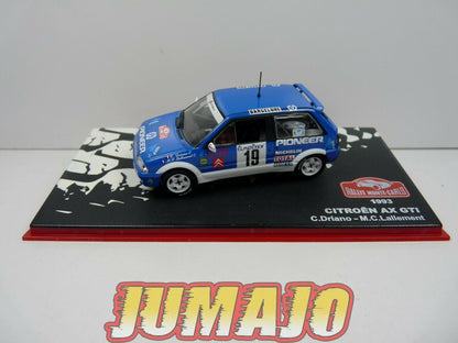 RMC122 1/43 IXO Altaya Rallye Monte Carlo : Citroën AX GTI C.Driano 1993 #19