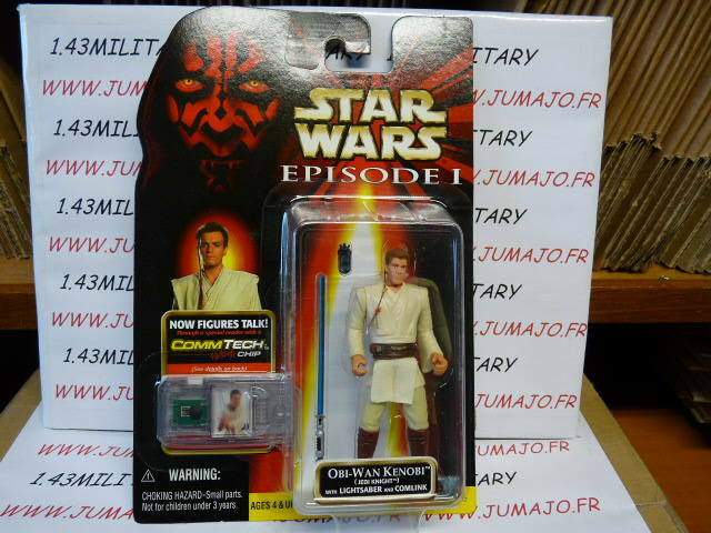 BLI46 Figurine Kenner STAR WARS EPISODE 1 MIB 1999 : OBI WAN KENOBI jedi