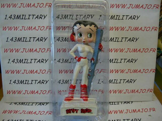 BB18Z figurine Betty boop resine en blister MIB 12 cm environ : SKI Hiver Blister abimée