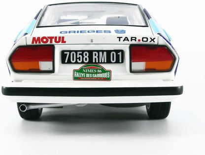 DH305 Voiture 1/18 SOLIDO : Alfa Romeo GTV6 Rallye des Garrigues 1986