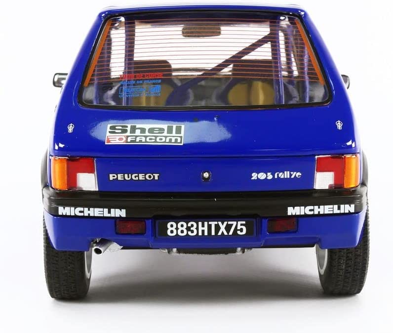 DH711 Voiture 1/18 SOLIDO : Peugeot 205 Tour de Corse 1990 #24 Boursier