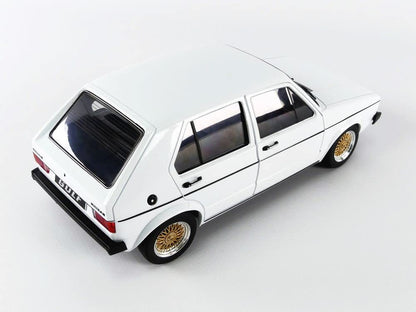 DH211 Voiture 1/18 SOLIDO : Volkswagen Golf L-White Custom 1983