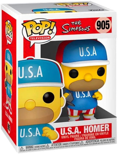 Figurine Vinyl FUNKO POP The Simpsons: U.S.A. Homer #905
