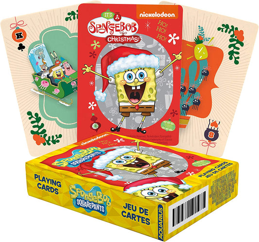 Jeu de Cartes Aquarius : Sponge Bob l'éponge Noël (Holidays)