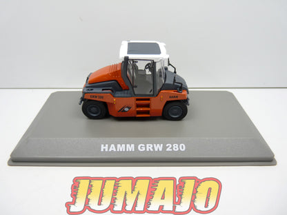 BTP50 VEHICULE DE CHANTIER 1/72 Hachette : HAMM GRW 280 Compacteur a pneus