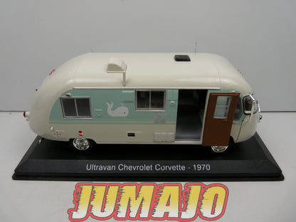 CC22 1/43 camping cars hachettes IXO : ULTRAVAN Chevrolet Corvette 1970