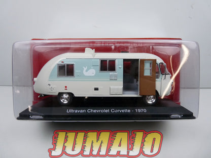 CC22 1/43 camping cars hachettes IXO : ULTRAVAN Chevrolet Corvette 1970