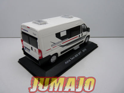 CC26 1/43 camping cars hachettes IXO : ADRIA Twin 600 SPT FIAT 2015