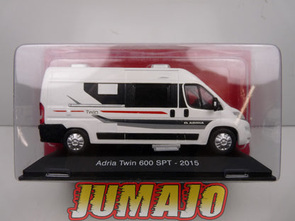 CC26 1/43 camping cars hachettes IXO : ADRIA Twin 600 SPT FIAT 2015