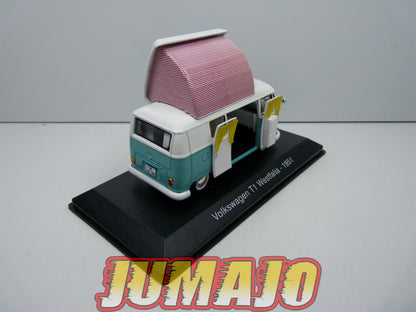 CC34 1/43 camping cars hachettes IXO : VOLKSWAGEN Kombi T1 Westfalia 1951