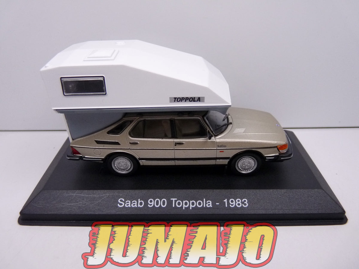 CC49 1/43 camping cars hachettes IXO : SAAB 900 Toppoala 1983