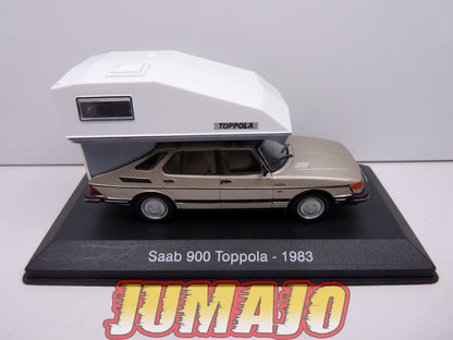 CC49 1/43 camping cars hachettes IXO : SAAB 900 Toppoala 1983