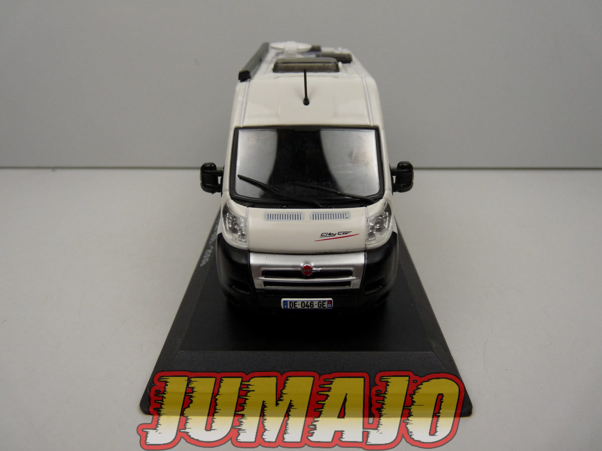 CC56 1/43 camping cars hachettes IXO : BÜRSTNER City car 600 Fiat 2009