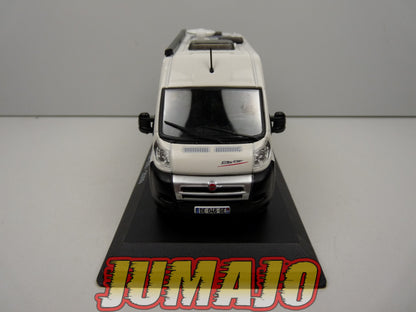 CC56 1/43 camping cars hachettes IXO : BÜRSTNER City car 600 Fiat 2009
