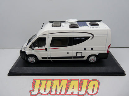 CC56 1/43 camping cars hachettes IXO : BÜRSTNER City car 600 Fiat 2009