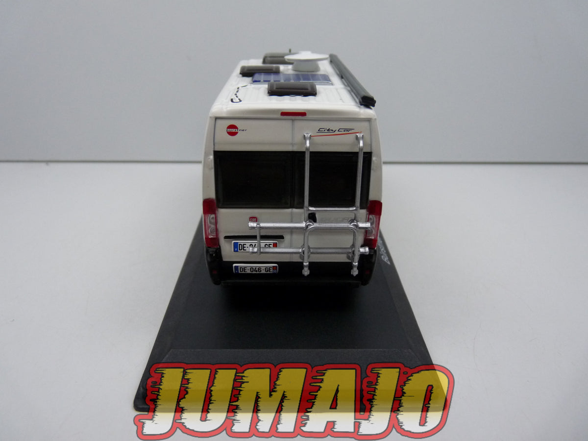 CC56 1/43 camping cars hachettes IXO : BÜRSTNER City car 600 Fiat 2009