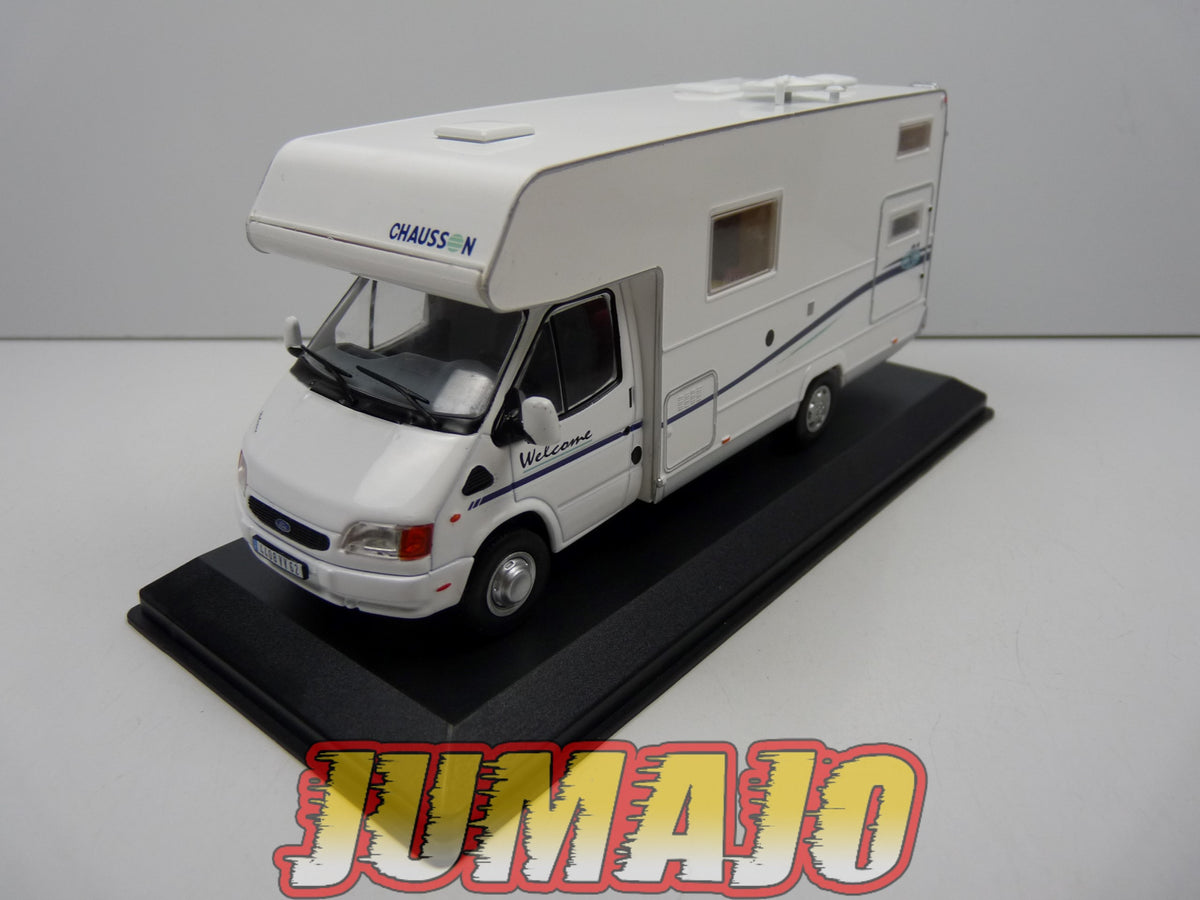 CC50 1/43 camping cars hachettes IXO : Ford Transit Chausson Welcome 30 2000