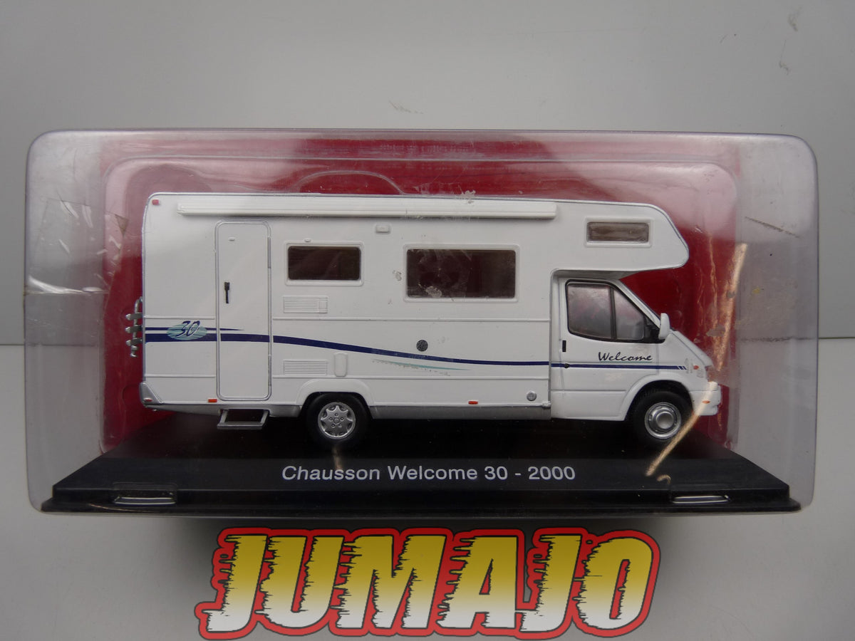 CC50 1/43 camping cars hachettes IXO : Ford Transit Chausson Welcome 30 2000