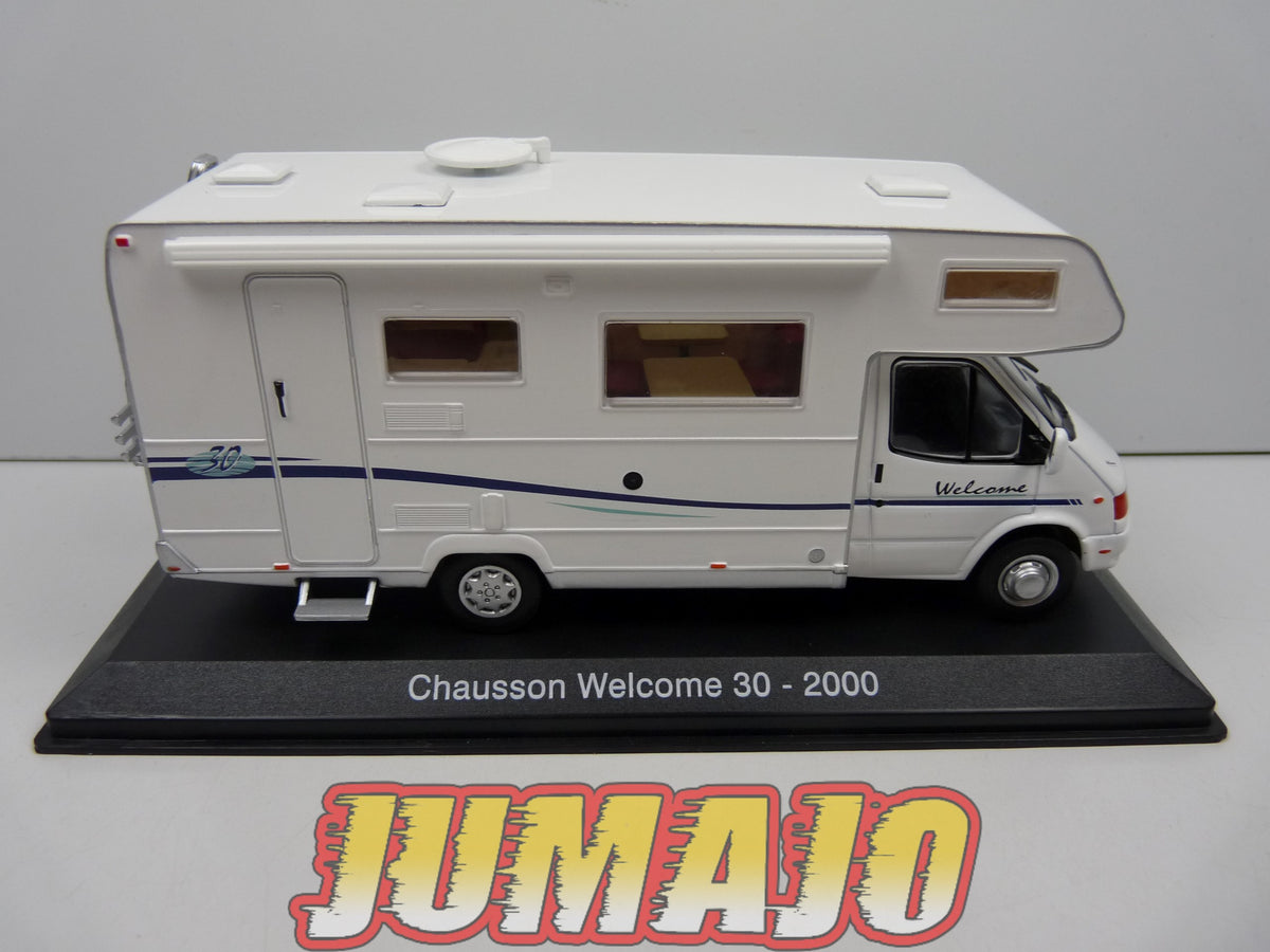 CC50 1/43 camping cars hachettes IXO : Ford Transit Chausson Welcome 30 2000