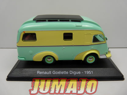 CCE11 1/43 camping cars hachettes IXO : Renault Goélette Digue 1951