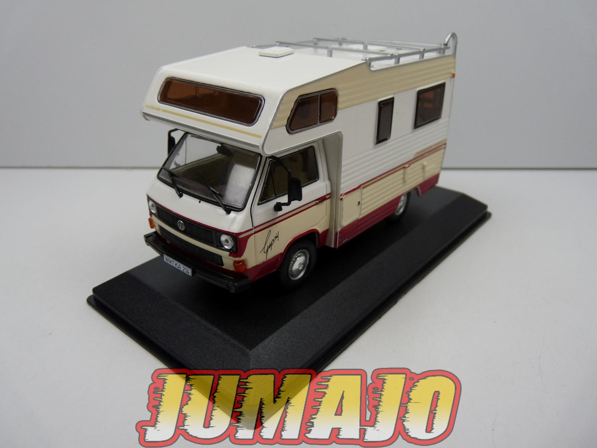 CC58 1/43 camping cars hachettes IXO : Volkswagen T3 Karmann Gipsy 1988