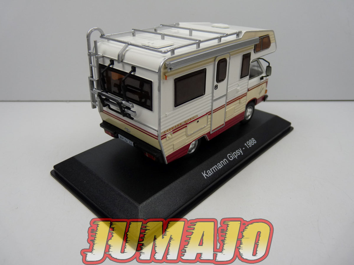 CC58 1/43 camping cars hachettes IXO : Volkswagen T3 Karmann Gipsy 1988