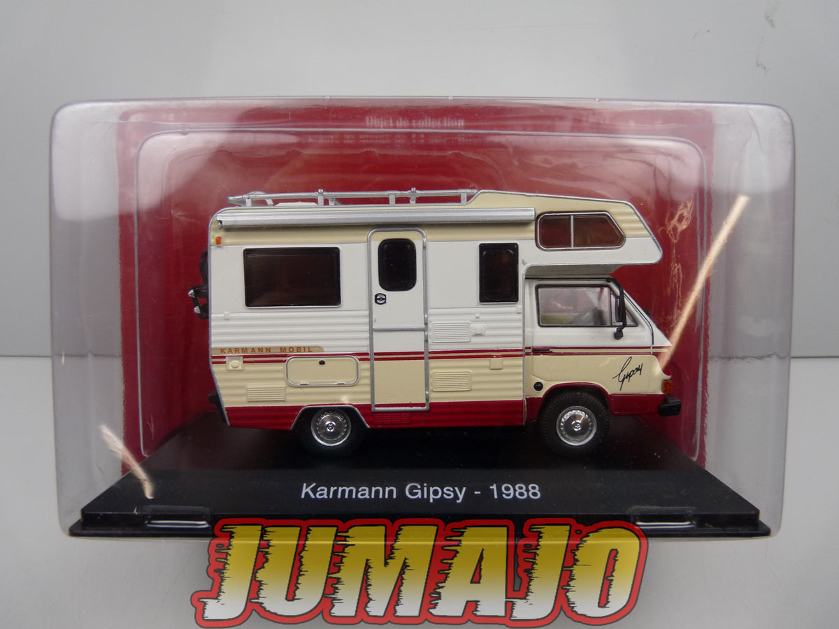 CC58 1/43 camping cars hachettes IXO : Volkswagen T3 Karmann Gipsy 1988