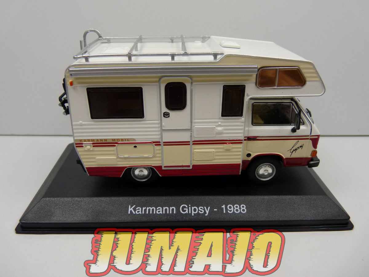 CC58 1/43 camping cars hachettes IXO : Volkswagen T3 Karmann Gipsy 1988