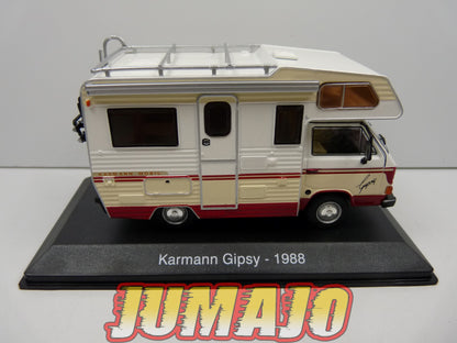 CC58 1/43 camping cars hachettes IXO : Volkswagen T3 Karmann Gipsy 1988